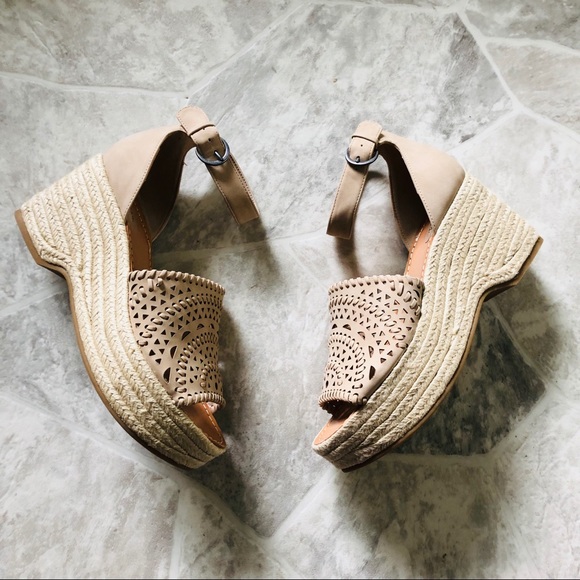 Indigo Shoes - NWOT indigo rd. Platform espadrille wedges sandals